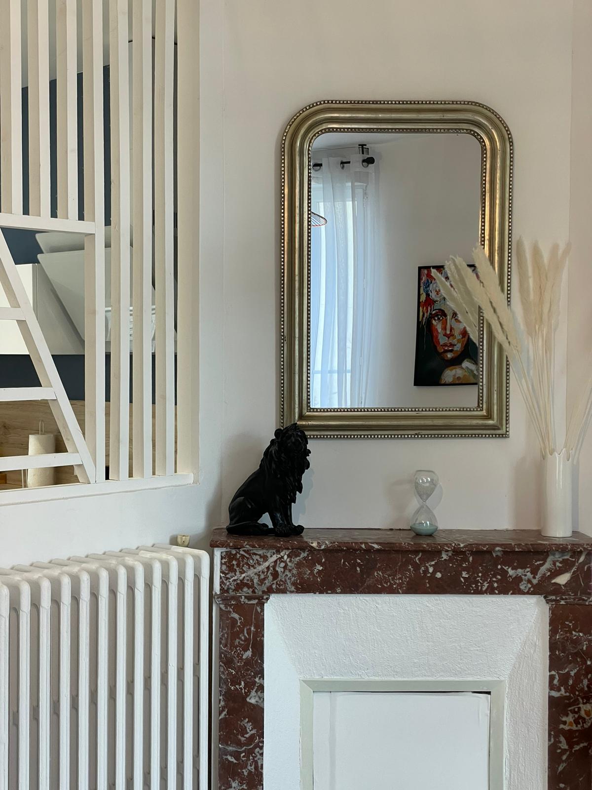 Miroir salon et claustra